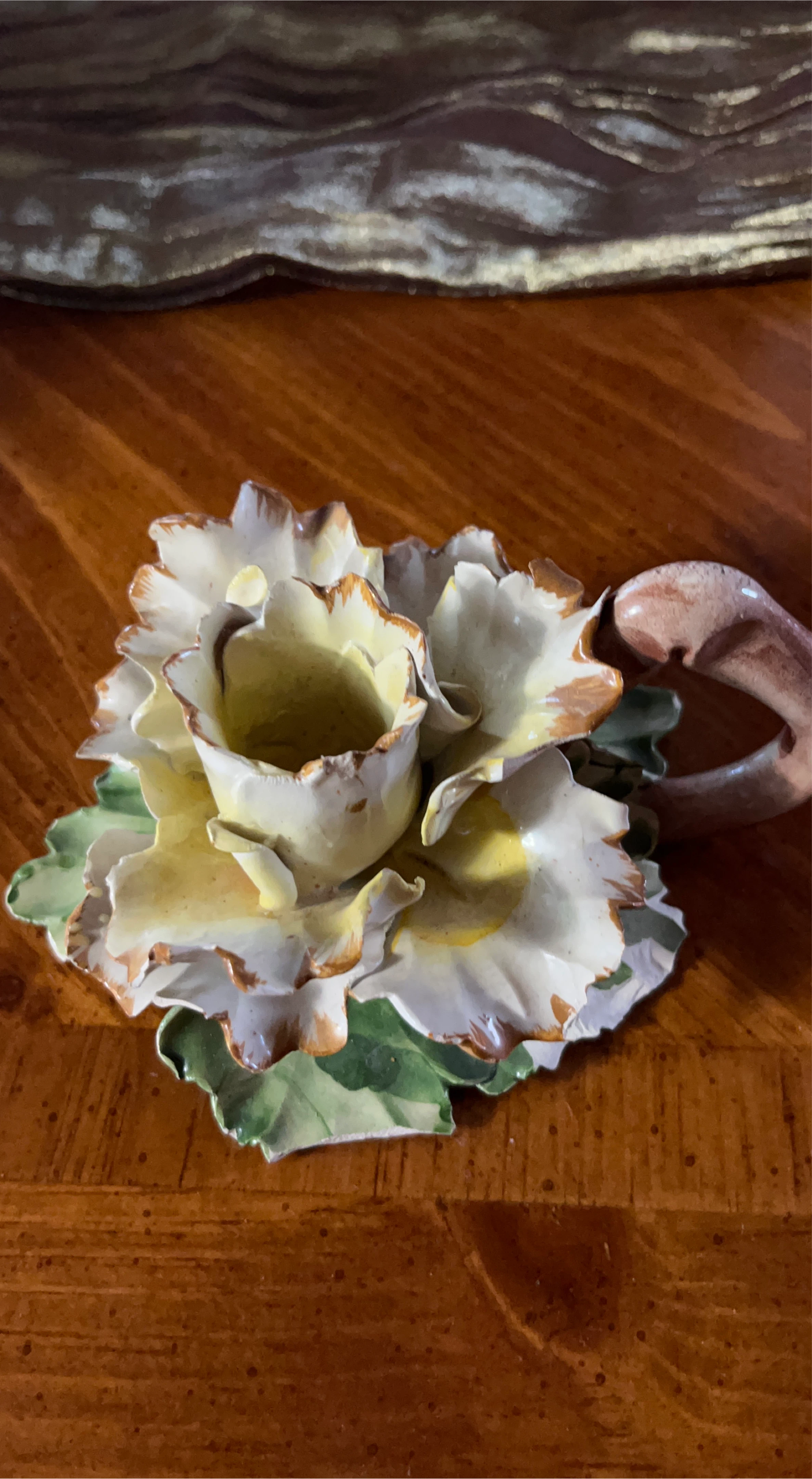 Ceramic Flower Candle Holder