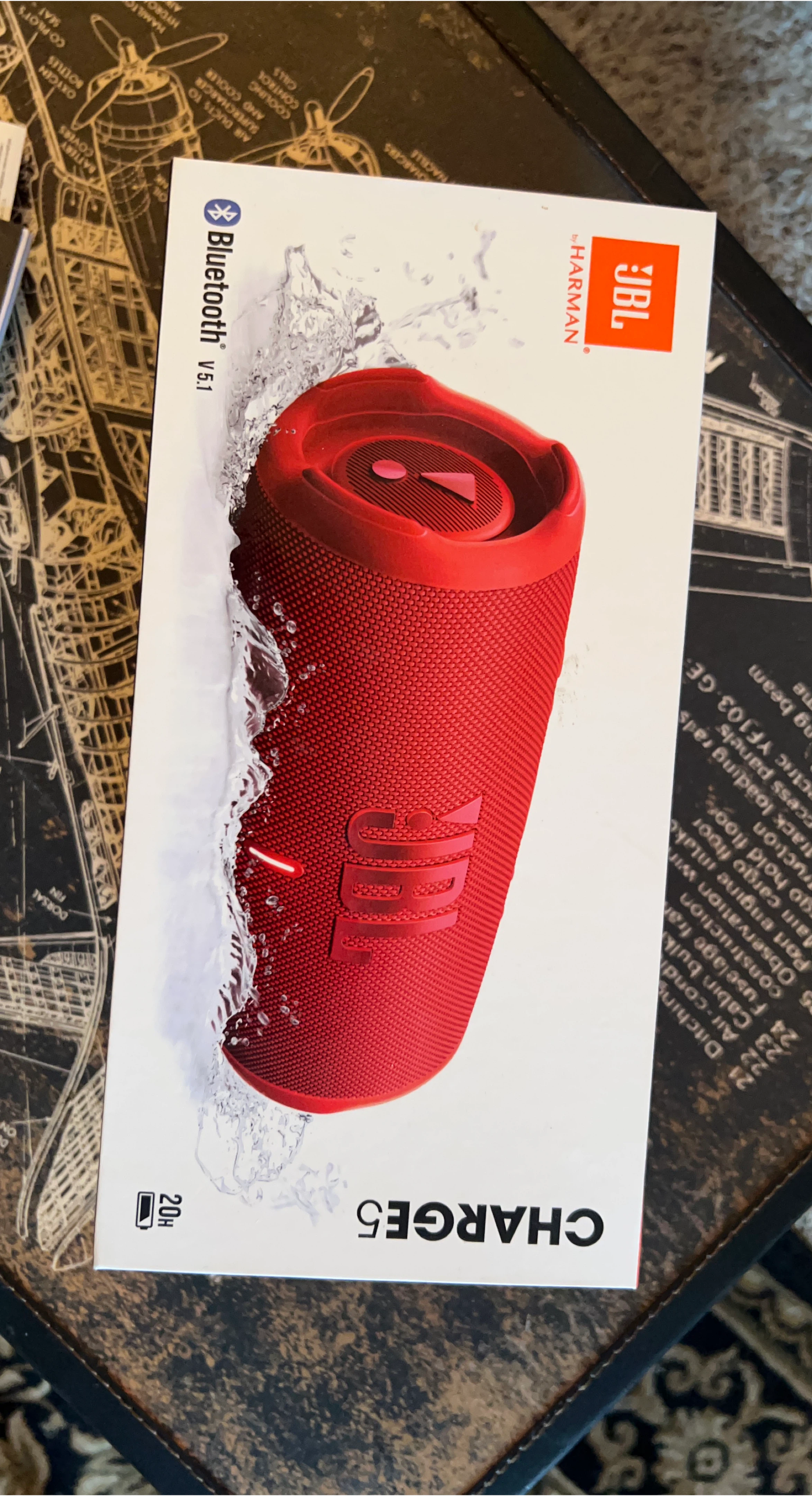 🥕JBL Charge 5 Portable Waterproof Bluetooth Speaker - Red - photo 2