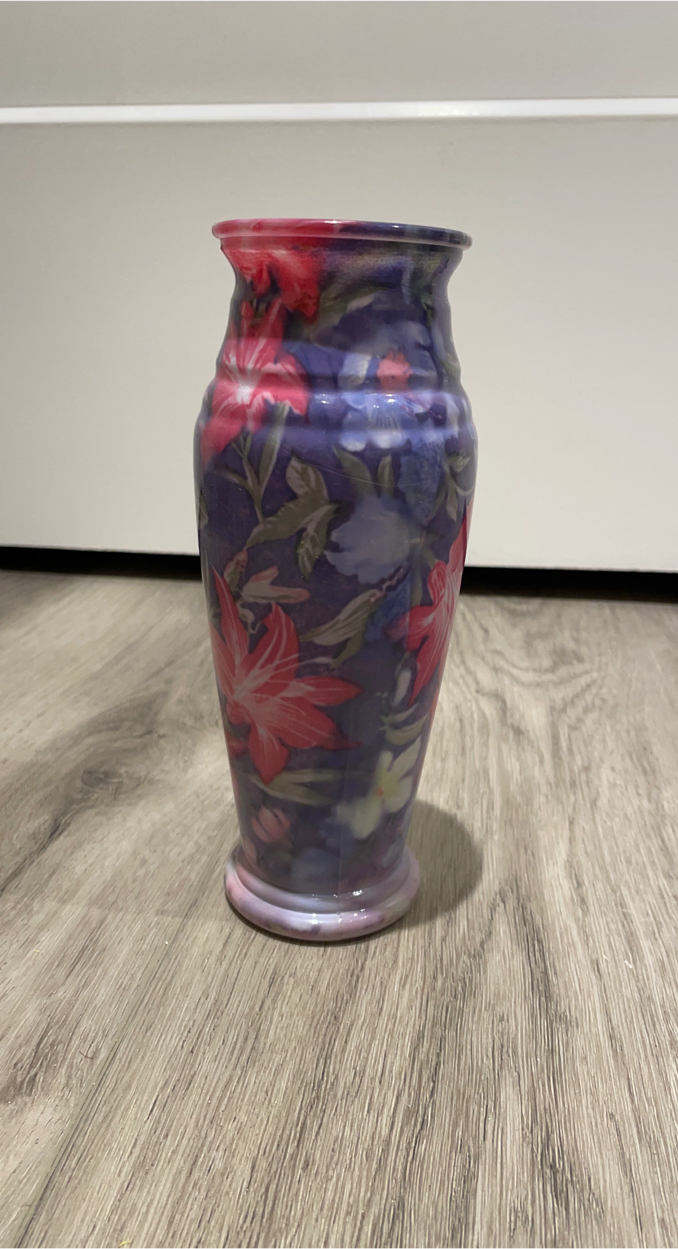 Vintage Floral Ceramic Vase