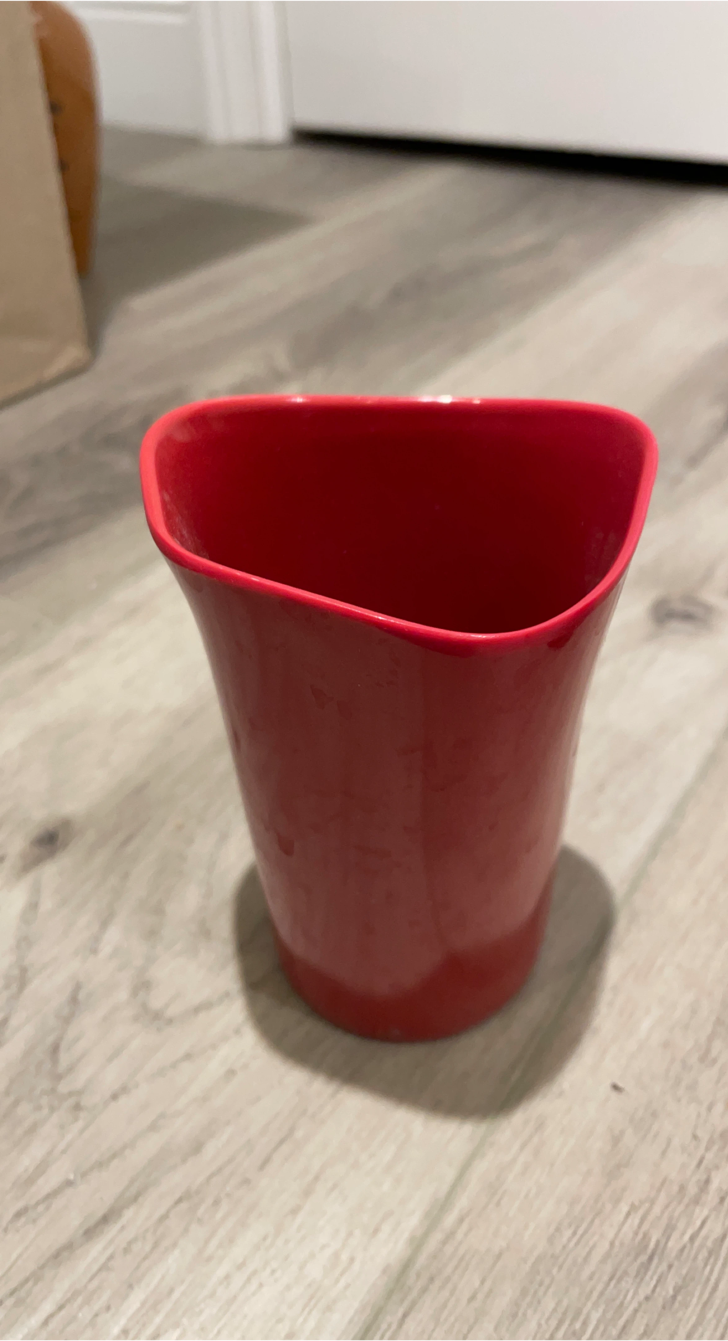 Red Decorative Vase or Pot