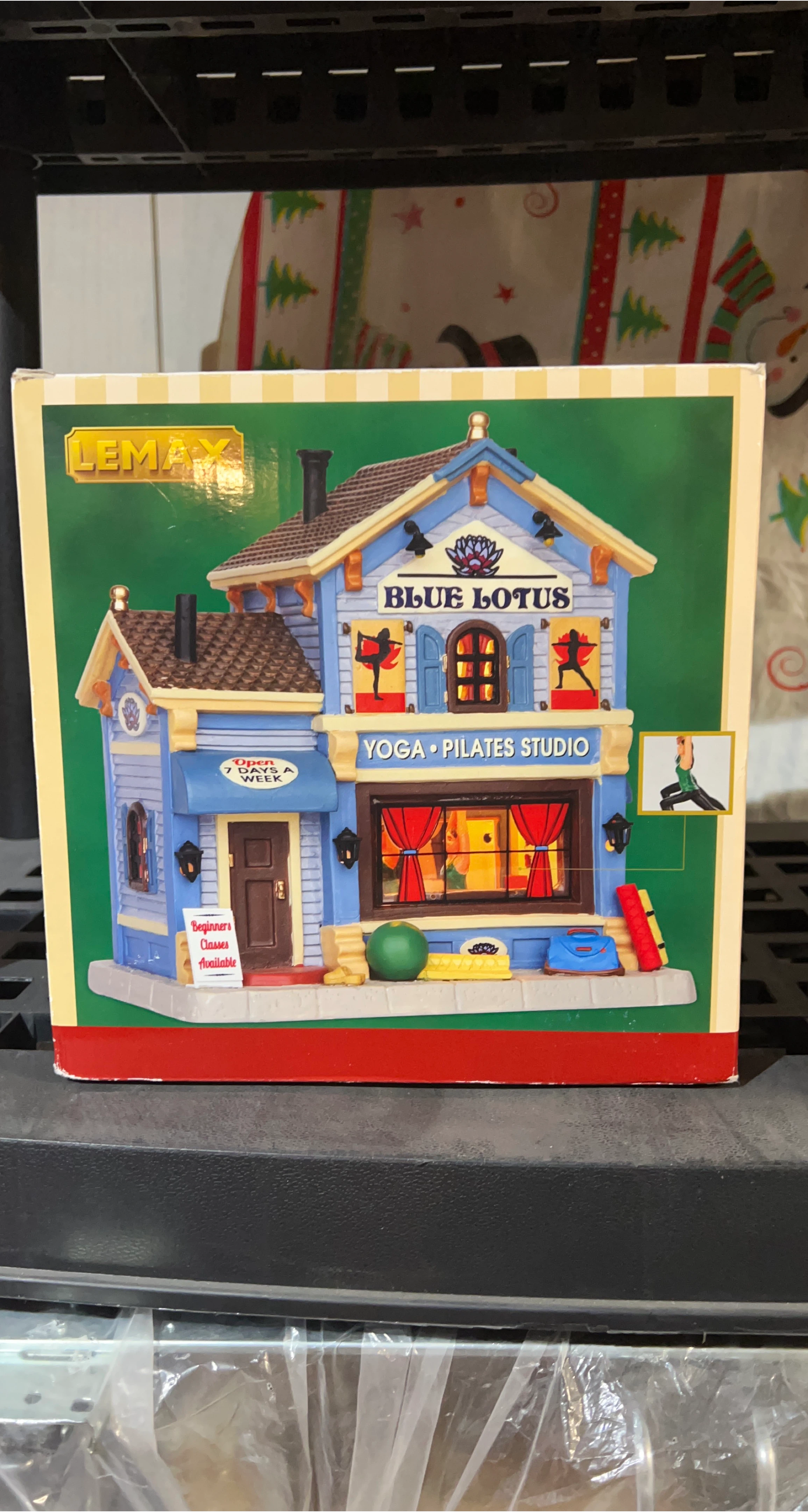 Lemax "Blue Lotus" Yoga Pilates Studio Lighted Building