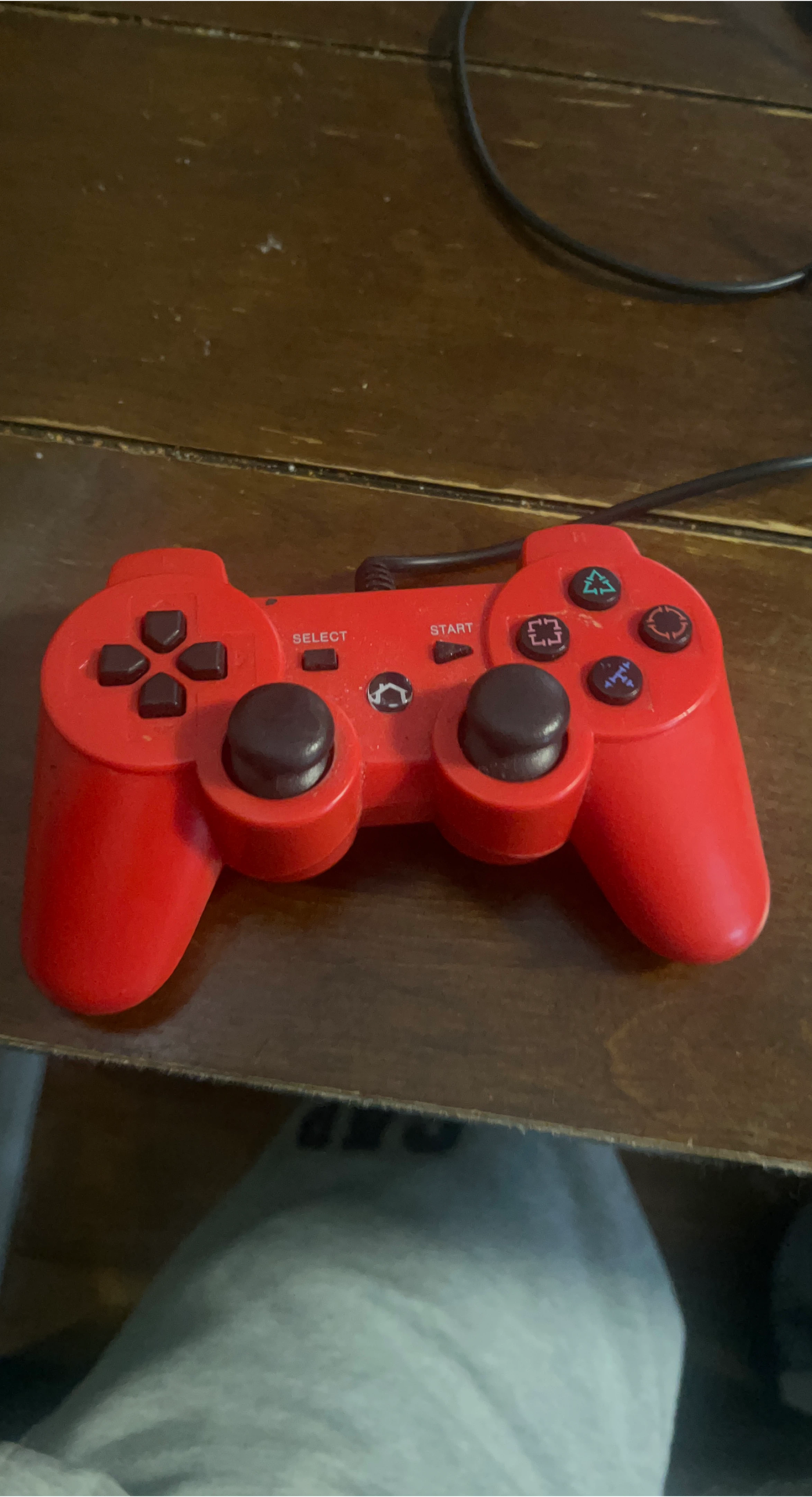 Red Wired Game Controller