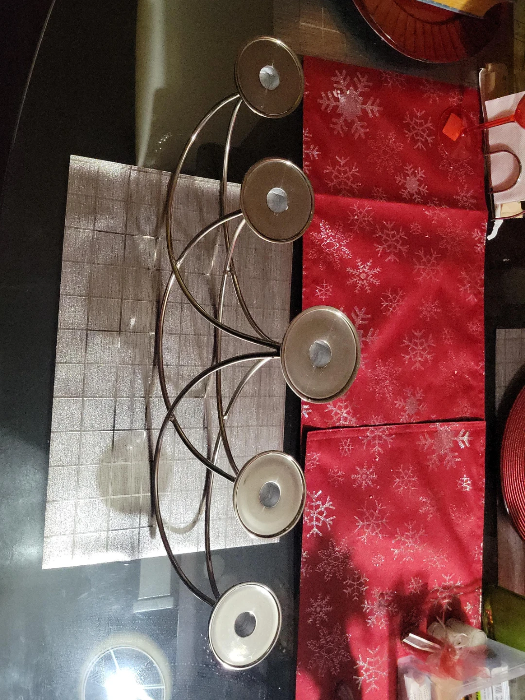 Metal 5-Candle Candelabra