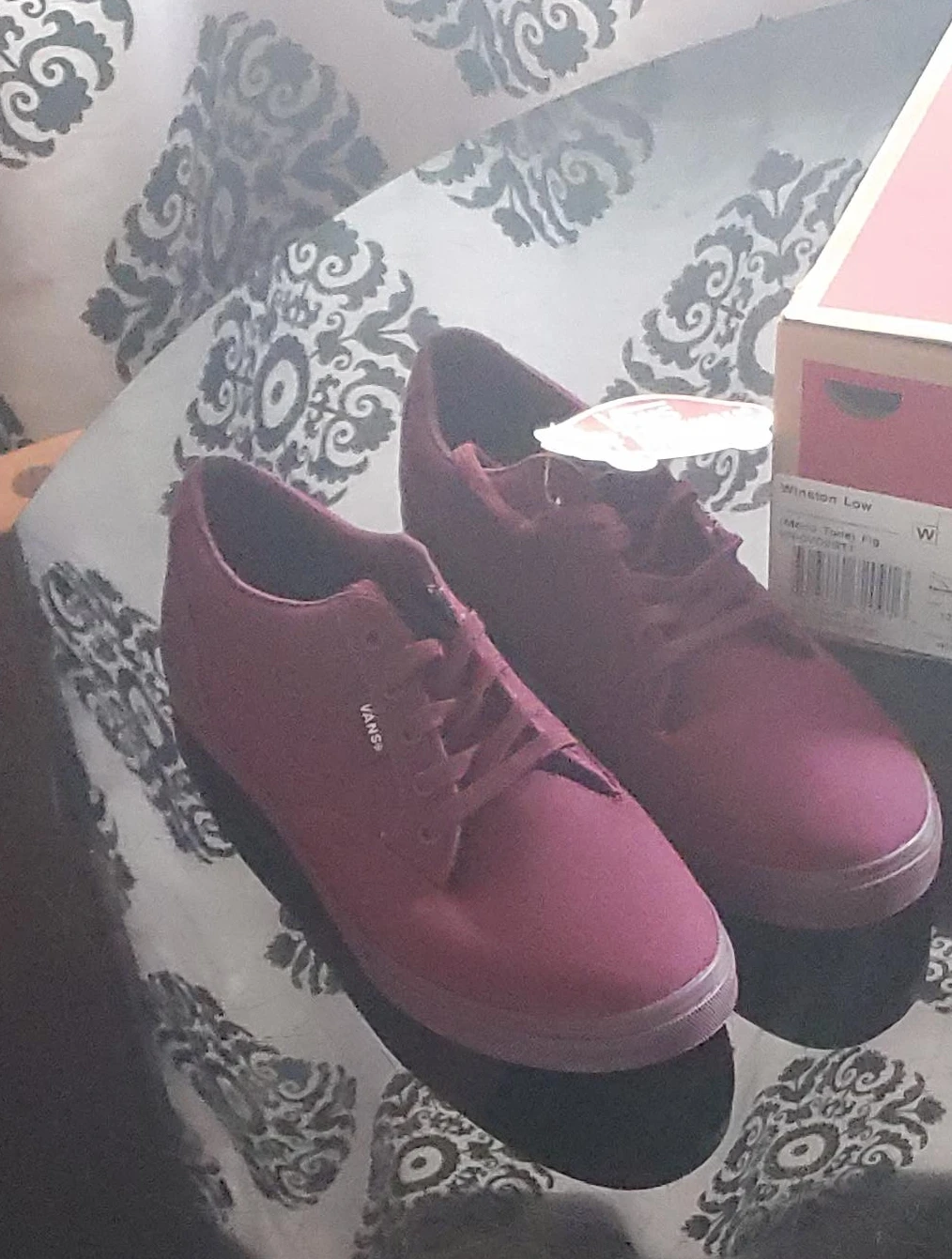 Vans Winston Low Burgundy Sneakers