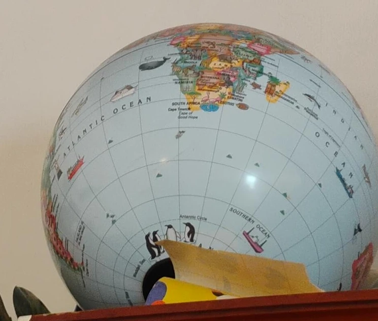 Blue Educational Globe