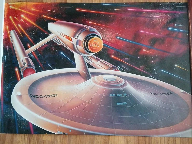 Star Trek NCC-1701 Enterprise Space Art Print