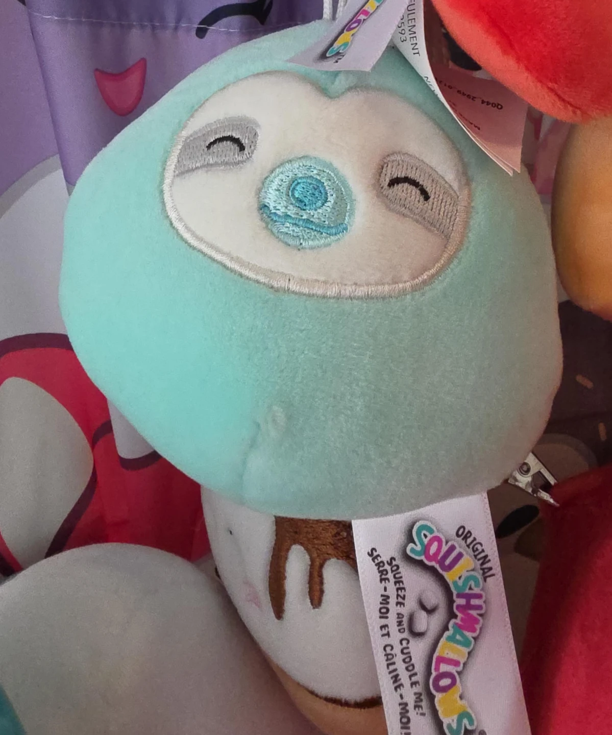 Squishmallows Teal Sloth Plush Toy