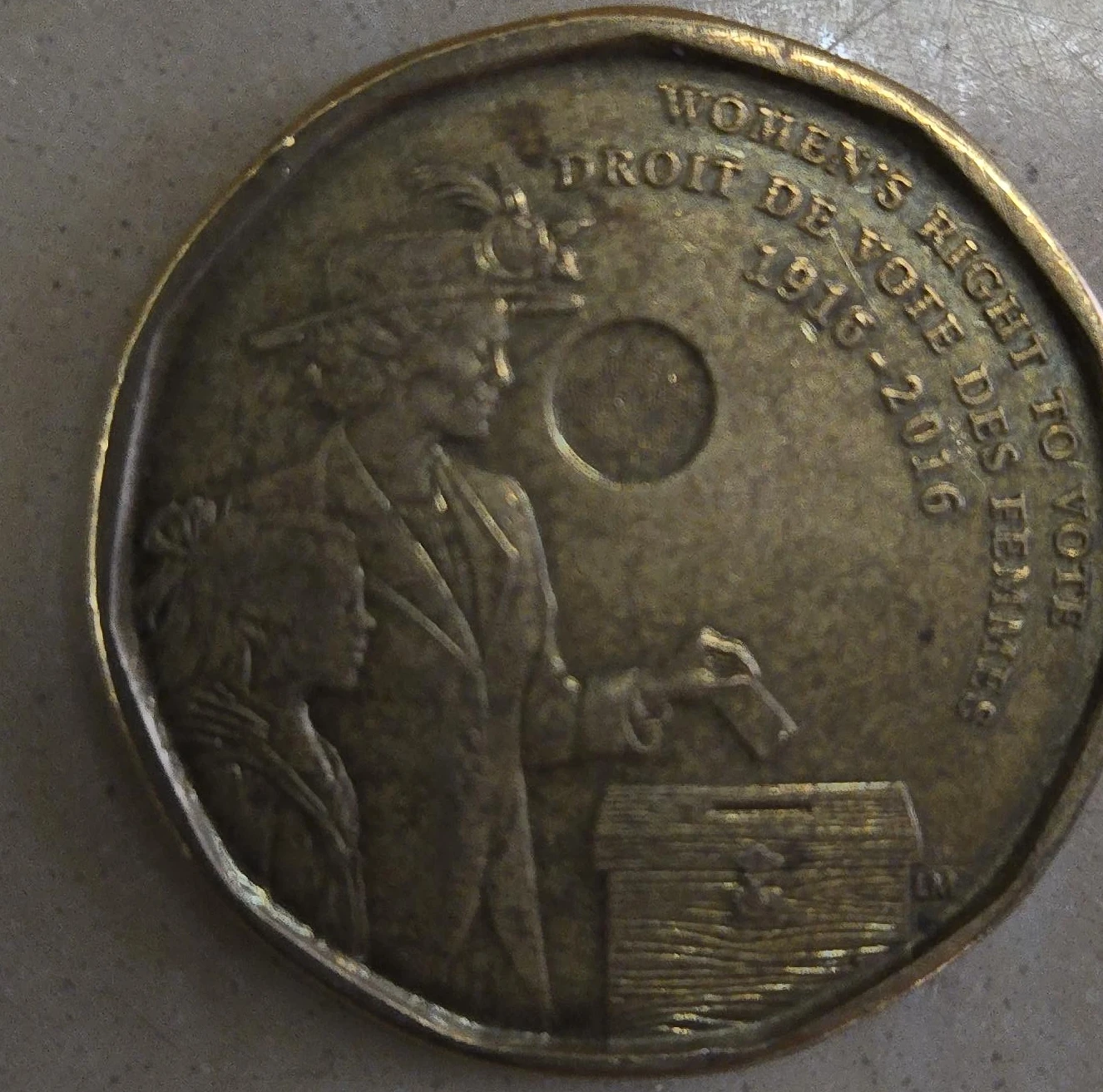 Commemorative Medal - Women's Right to Vote 1916-2016
