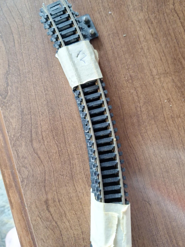 6 Model HO scale Train Track Section