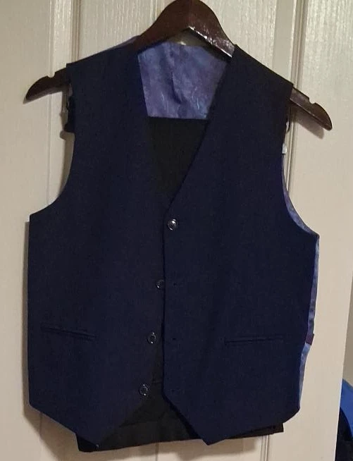 Men's Navy Blue Dress Vest