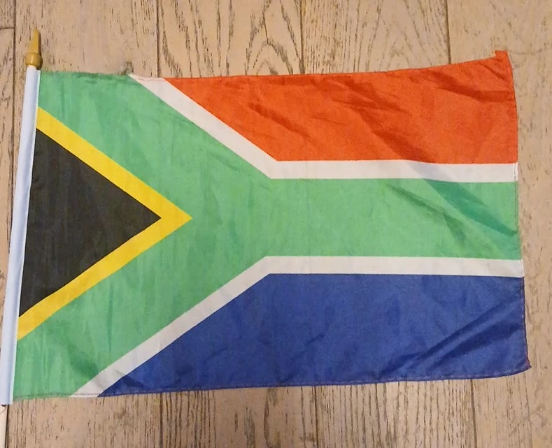South Africa Flag with Pole