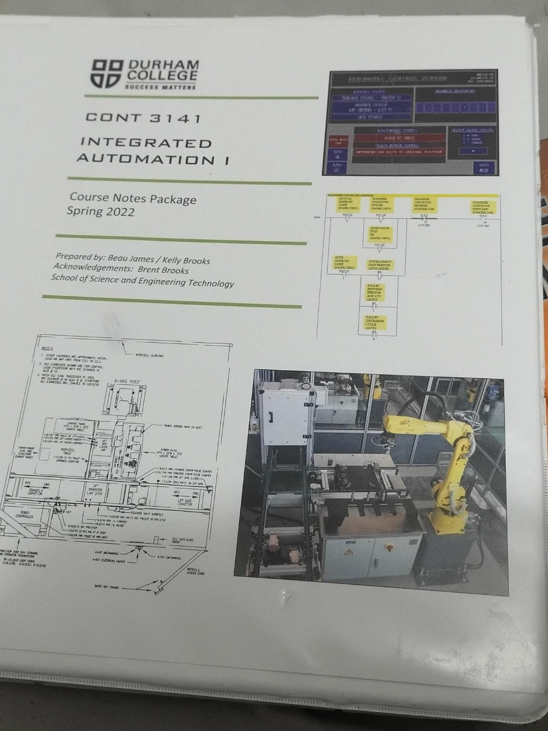 Durham College Integrated Automation I CONT 3141 Course Notes