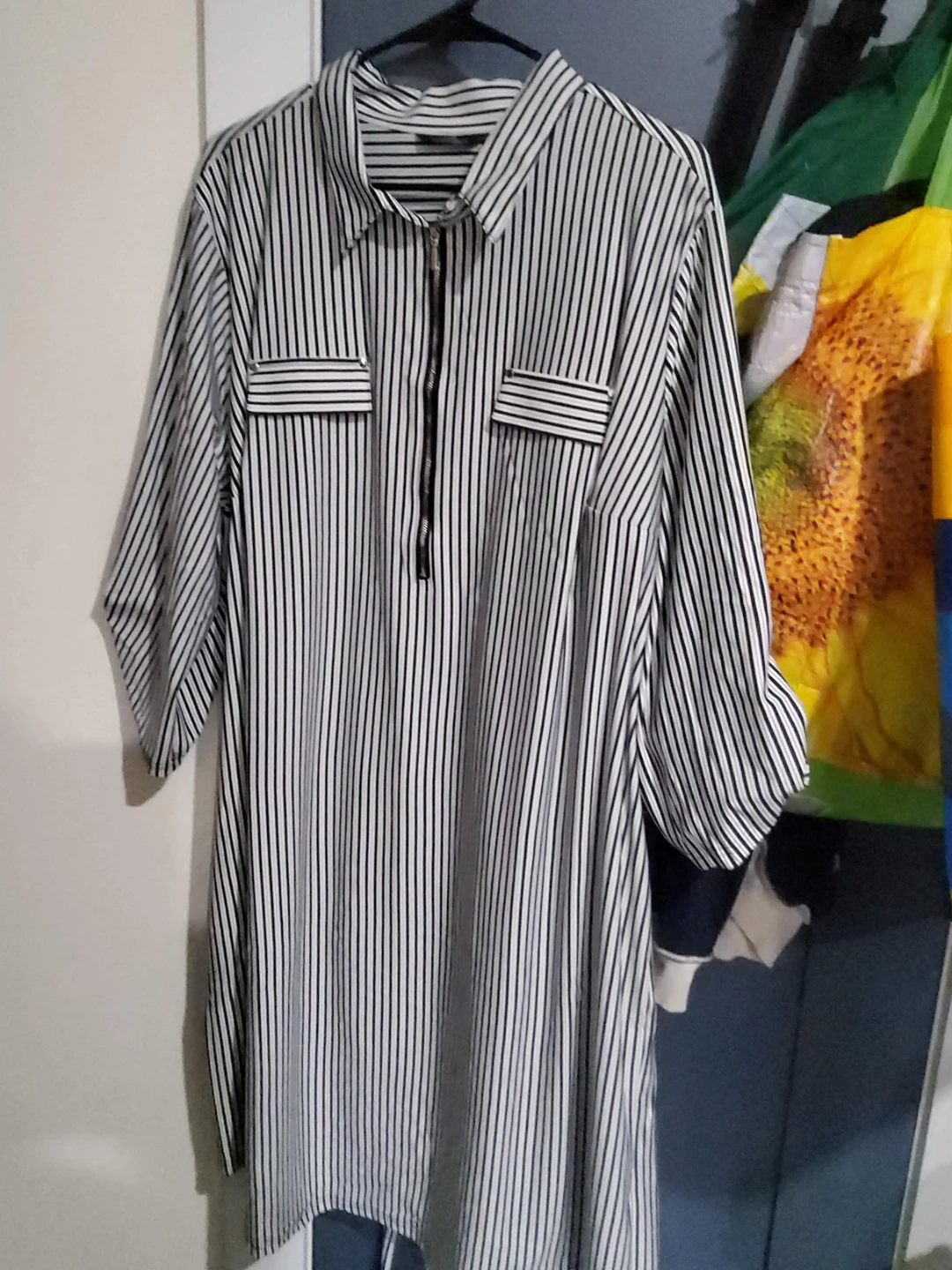 Black and White Striped Shirt
