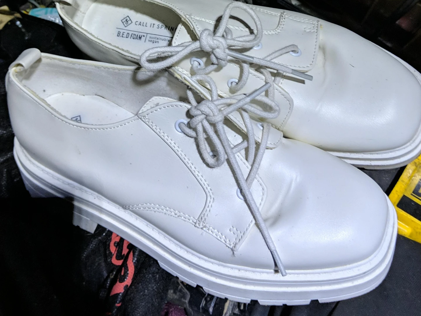 🌱Call It Spring White Vegan Oxfords