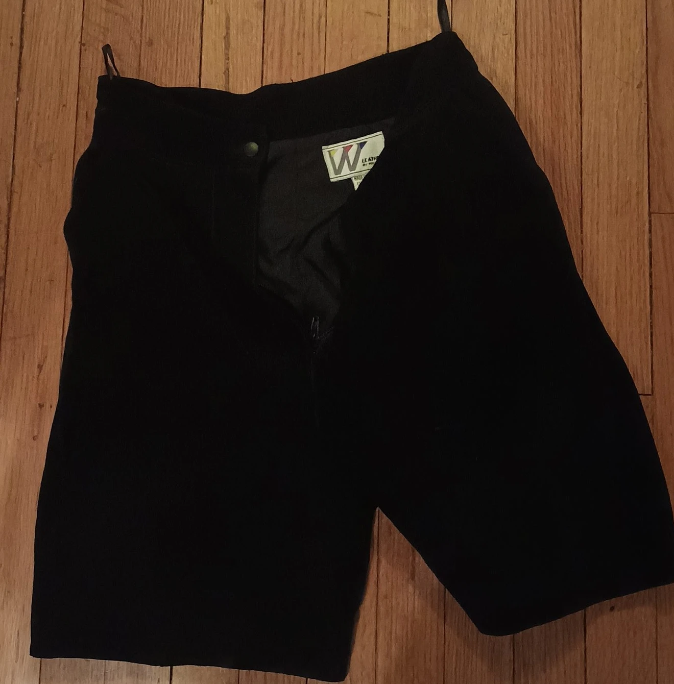 Women's Black Suede Shorts