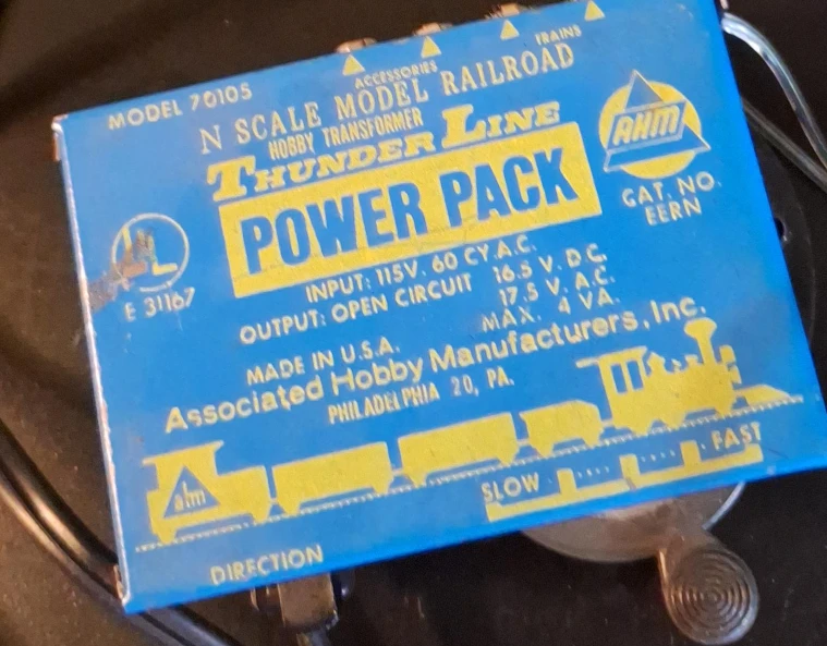 AHM Thunder Line N Scale Model Railroad Power Pack