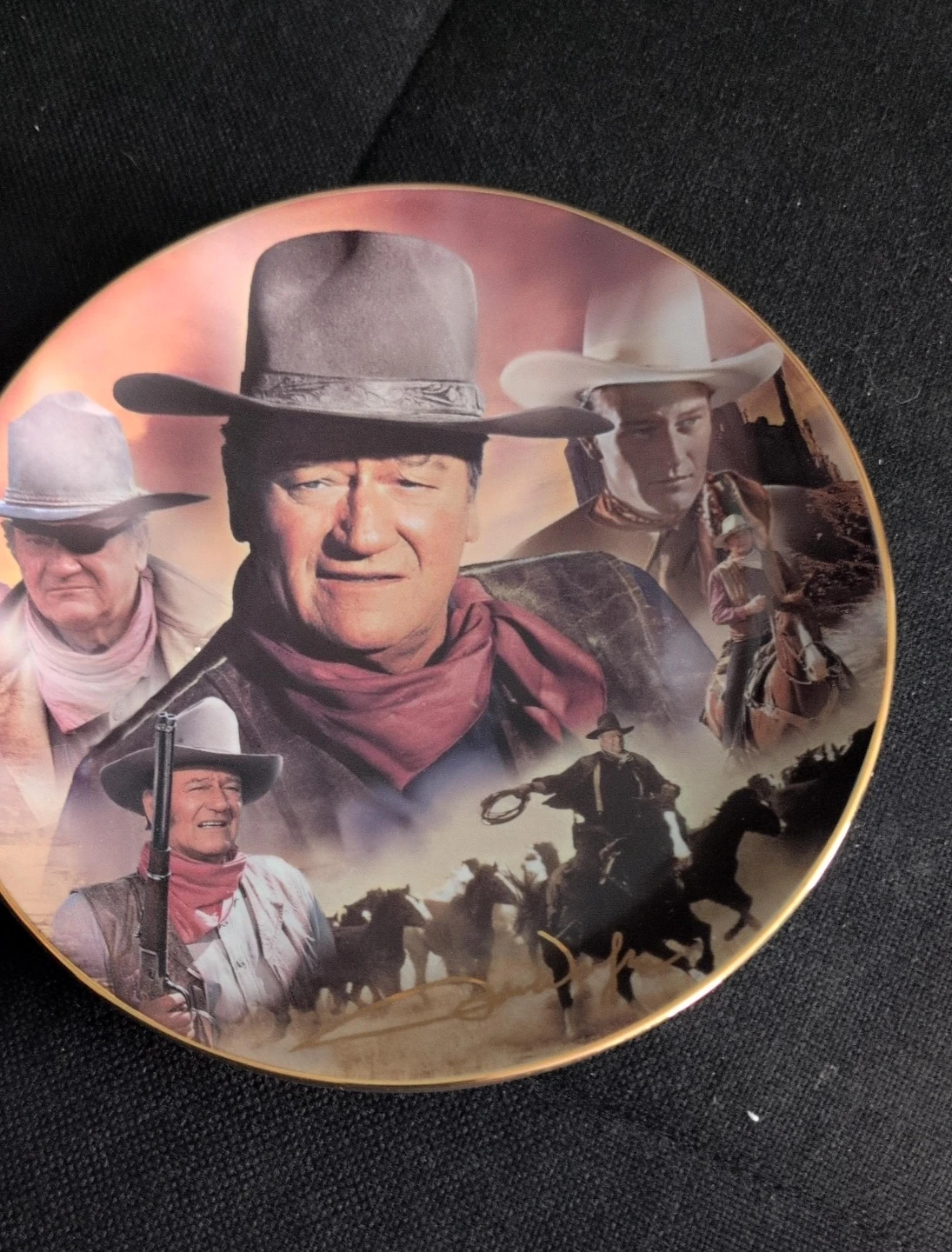 Decorative Plate featuring John Wayne