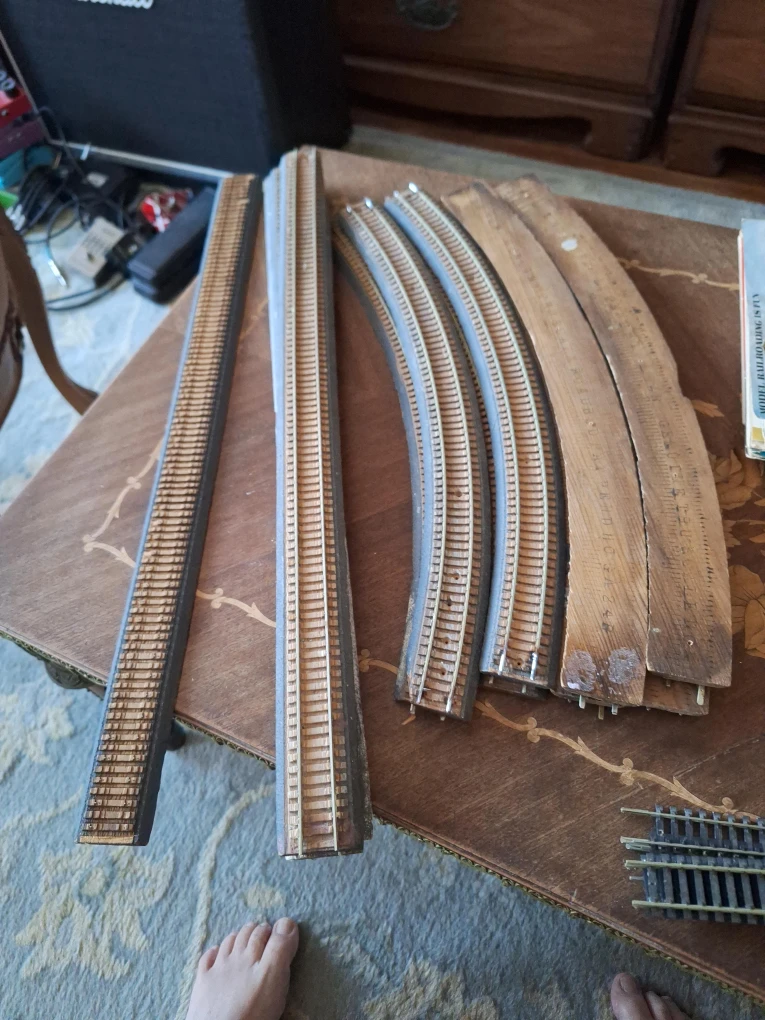 HO scale Model Train Track Sections