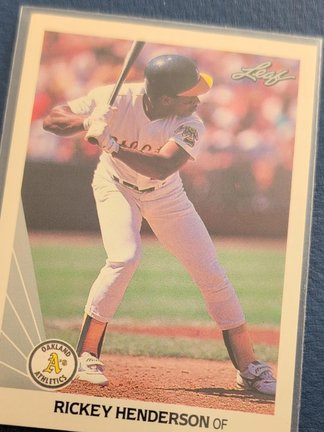 1990 Leaf Rickey Henderson Baseball Card #160