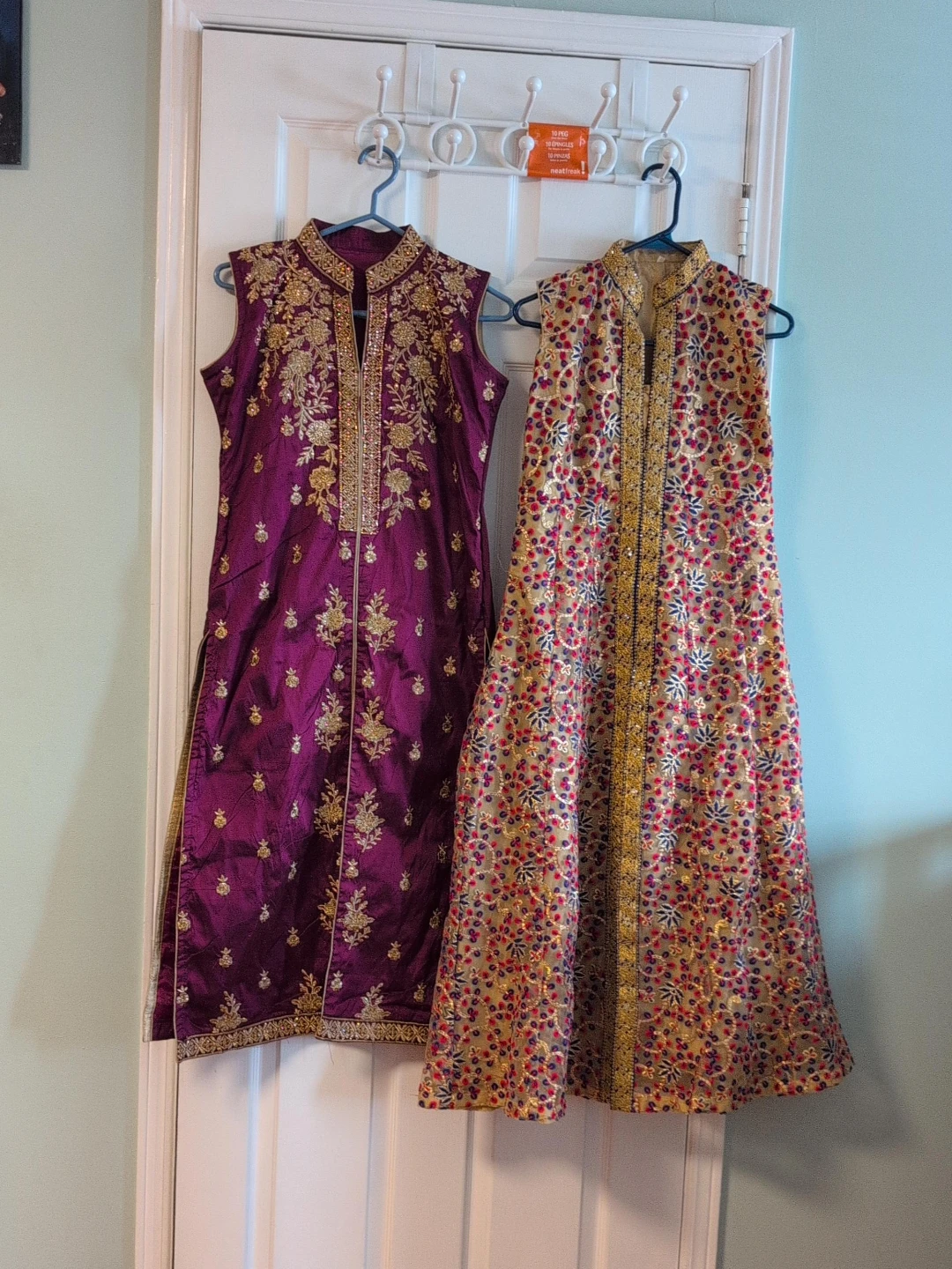 Embroidered Silk Kurti Set only tops