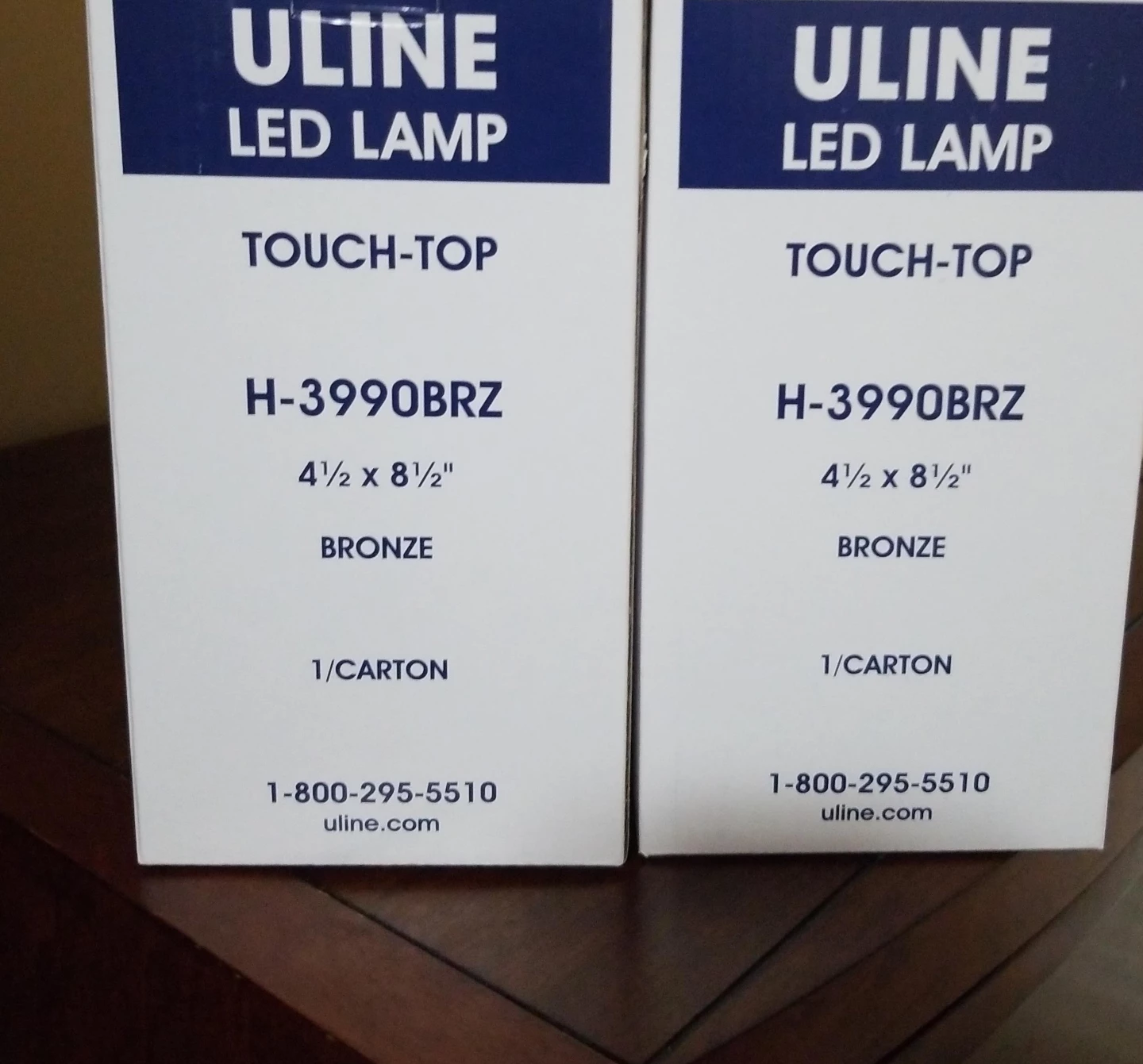 Uline H-3990BRZ LED Touch-Top Lamp Bronze