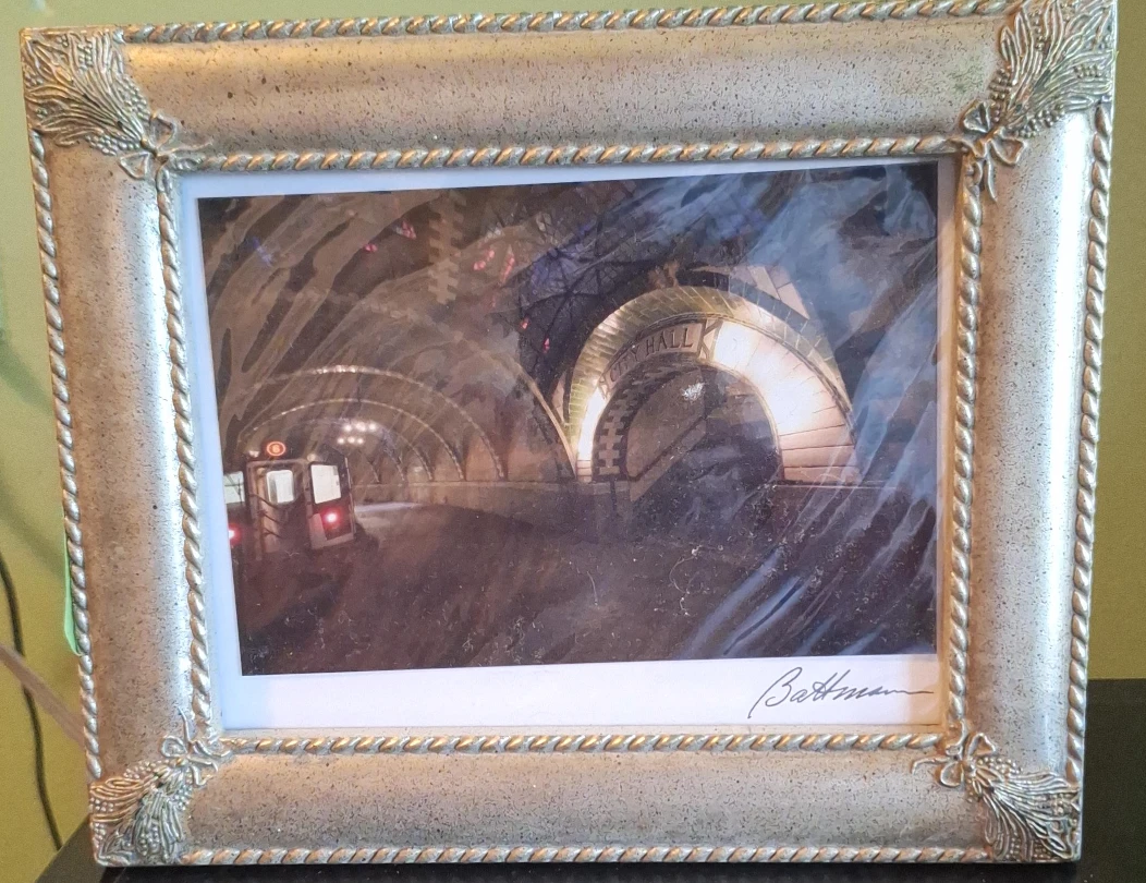 City Hall Subway Station Print in Ornate Frame