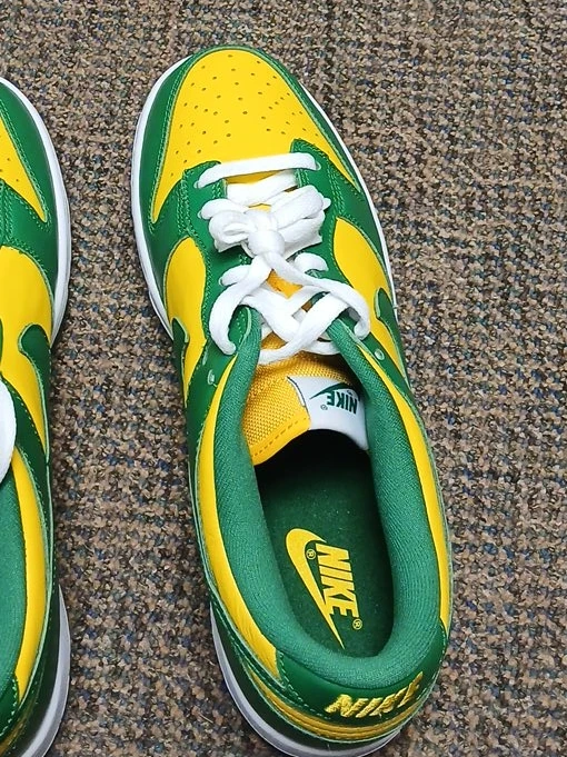 Nike Dunk Low Yellow Green Men's Shoes