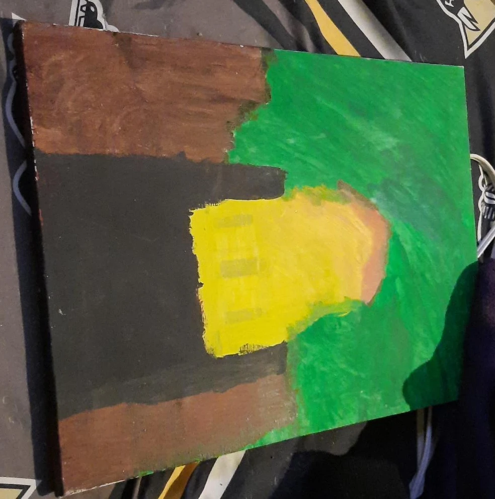 Abstract Painting on Canvas