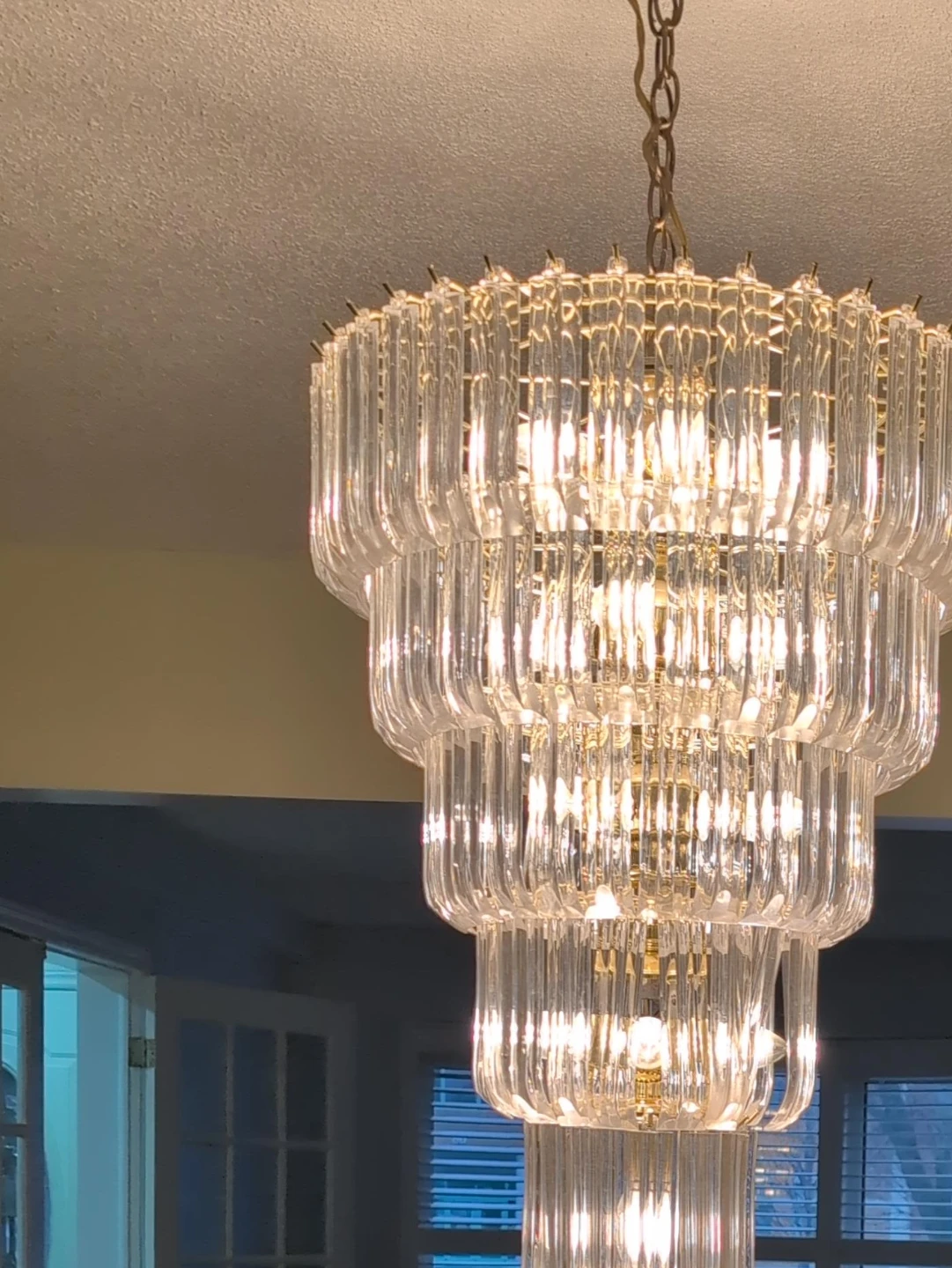 Tiered Crystal Chandelier