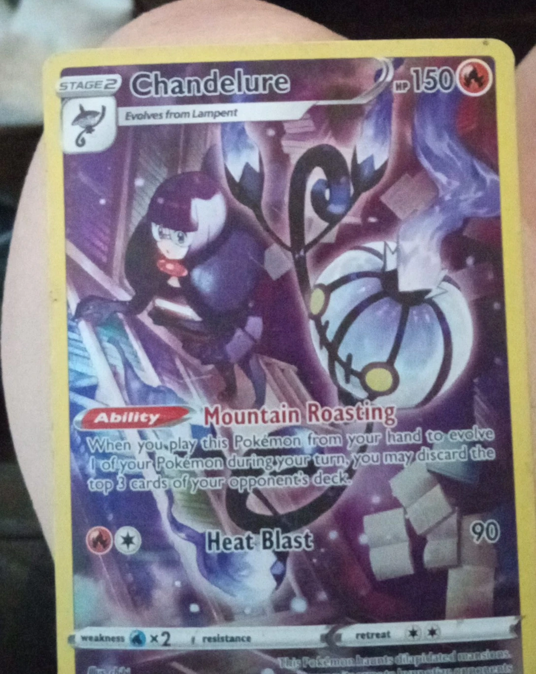 Chandelure Pokémon Card - Stage 2