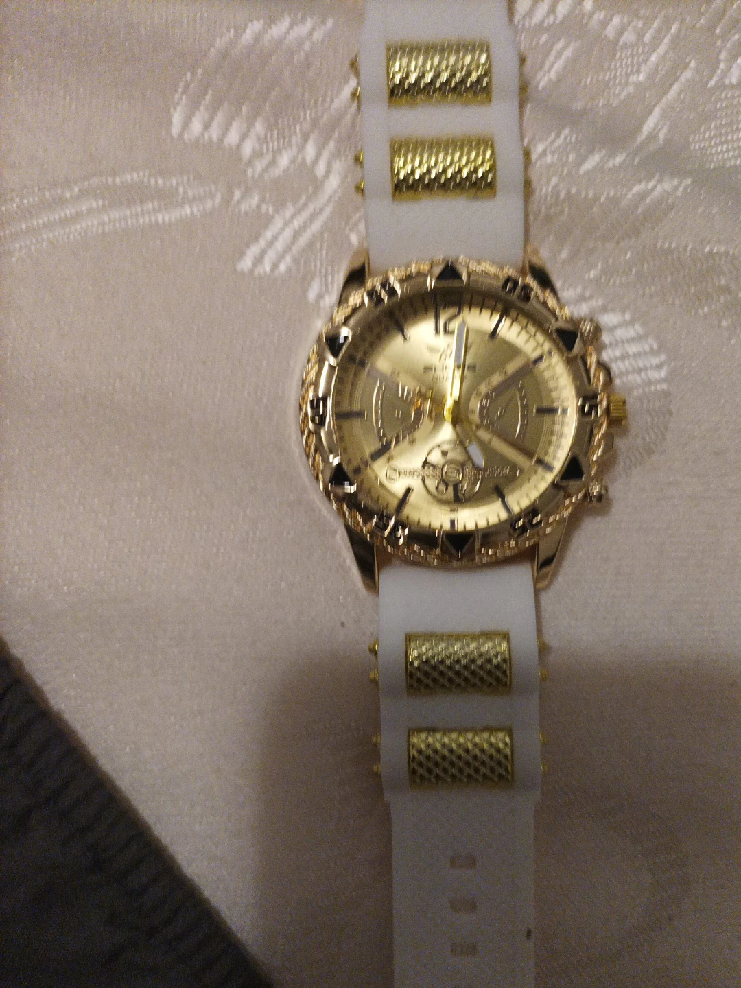 ZHOWE Gold and White Watch