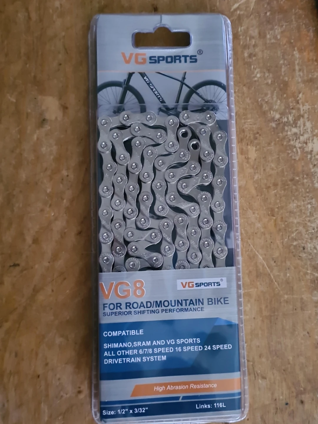 VG Sports VG8 Bike Chain for Road/Mountain Bike