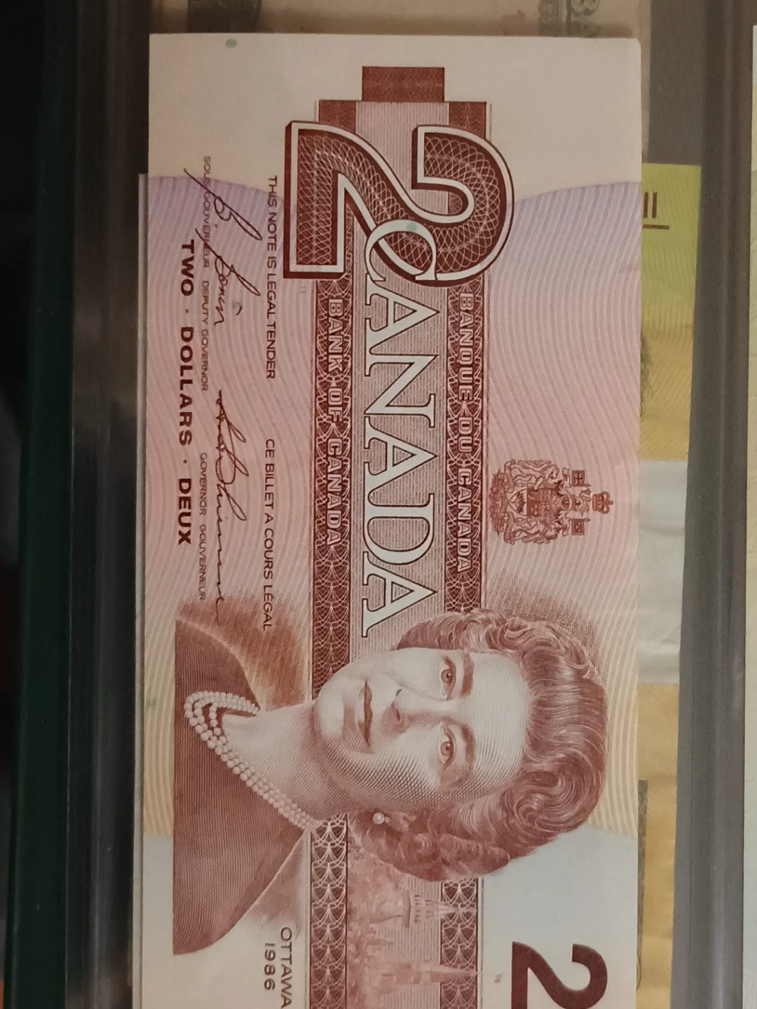 Canada $2 Bill - 1986
