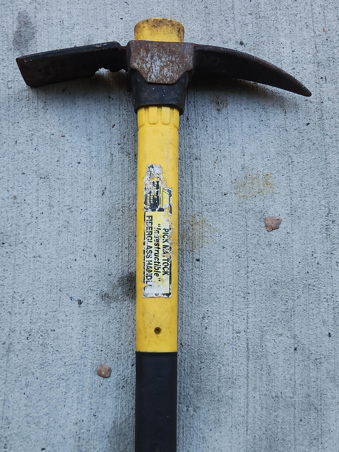 Pick Mattock with "Indestructible" Fiberglass Handle