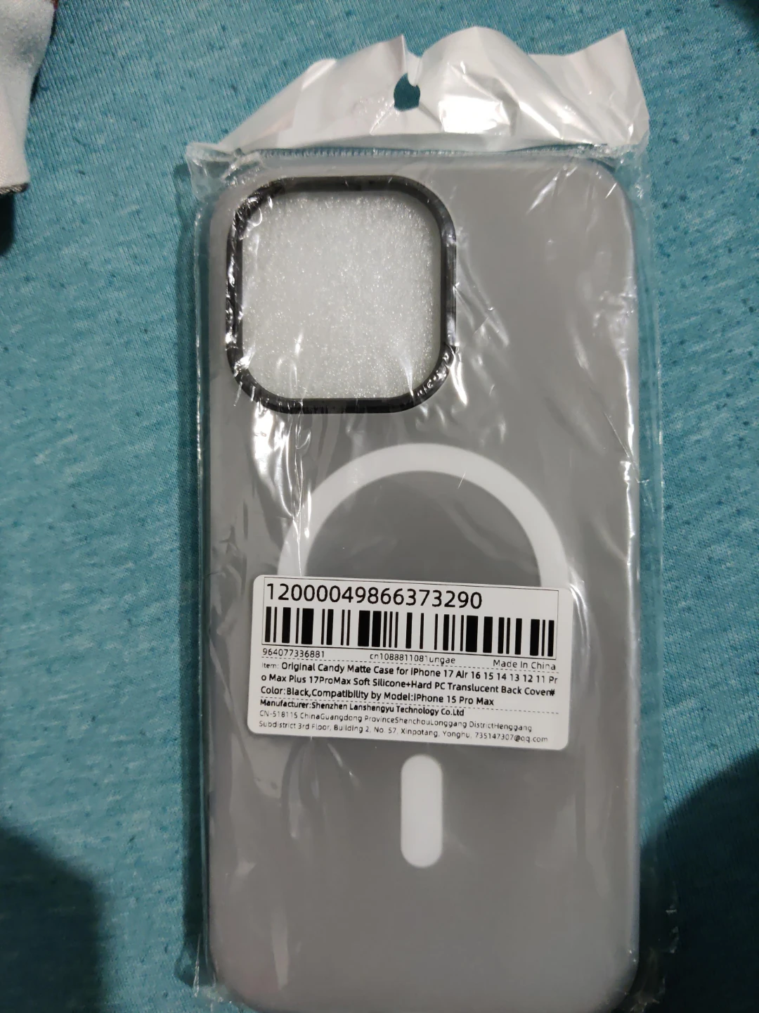 Candy Matte Case for iPhone 15 Pro Max - Black