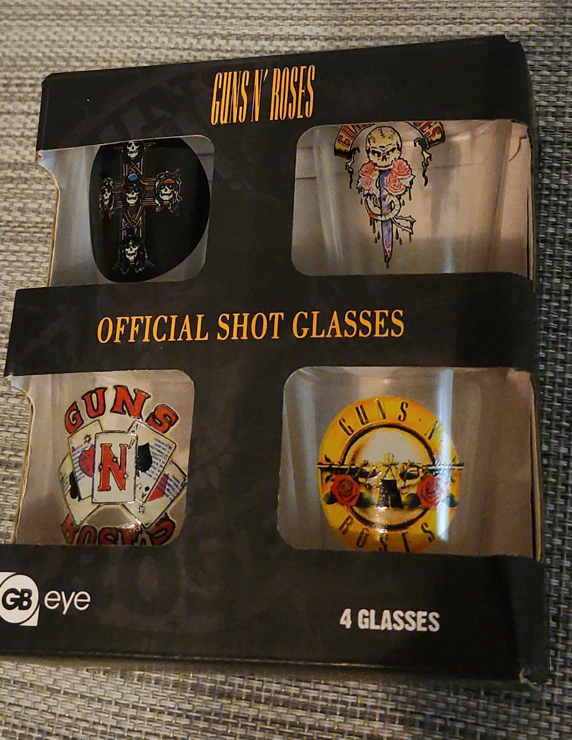 Guns N' Roses Official Shot Glasses - Set of 4