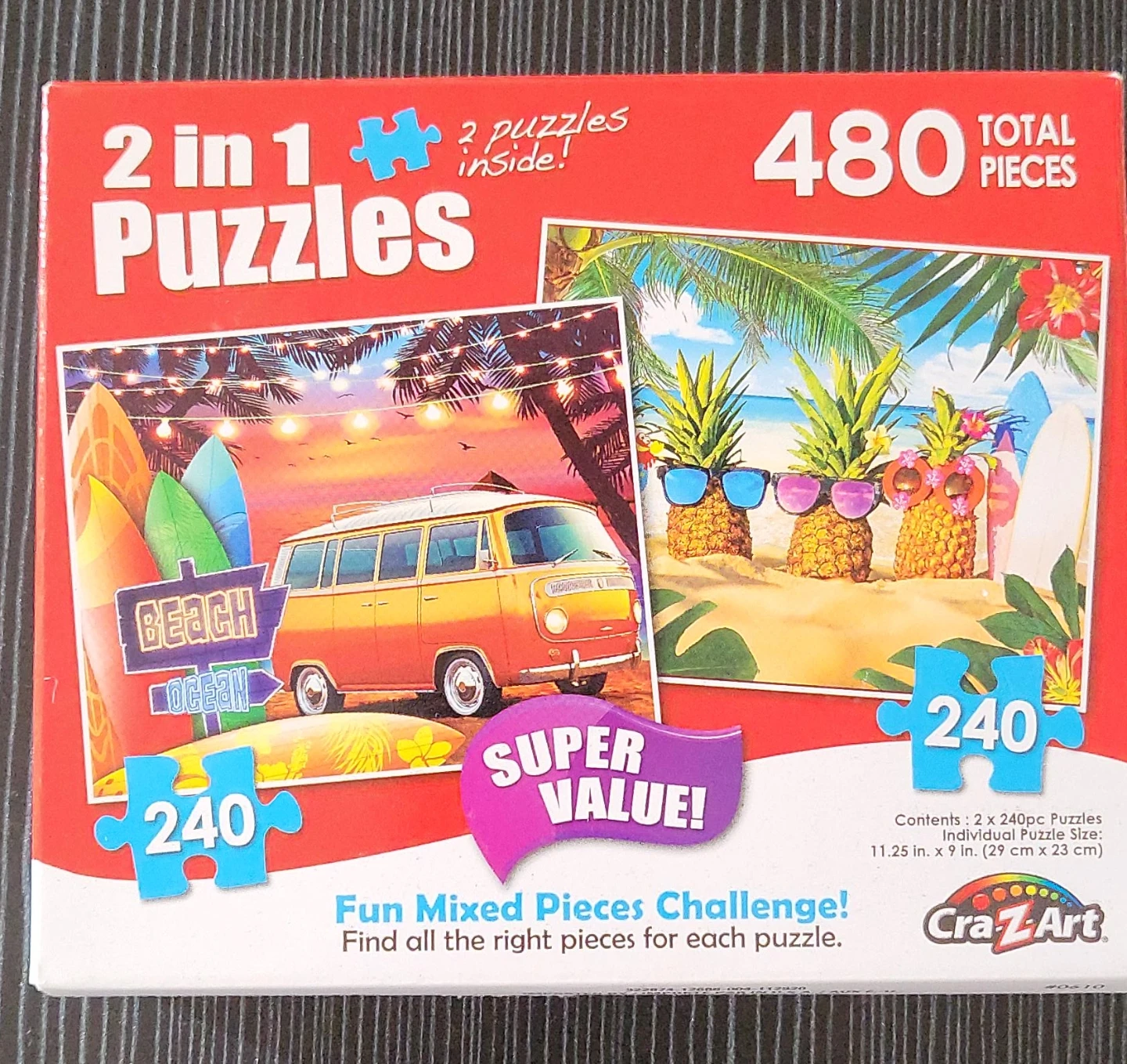 Cra-Z-Art 2-in-1 Puzzles - Family Vacation