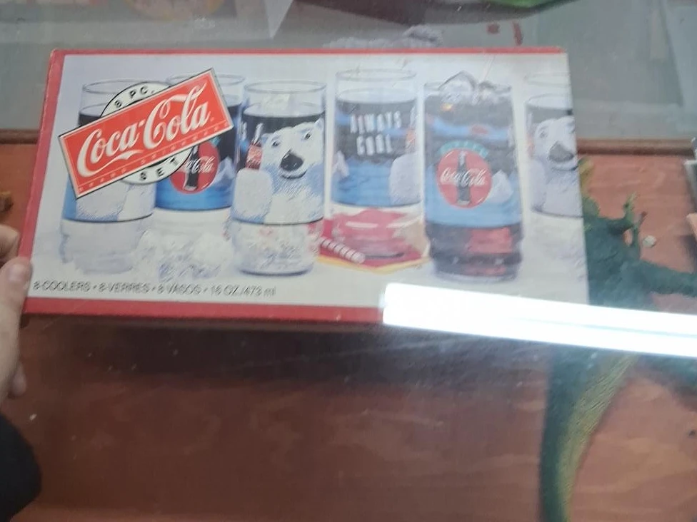 Coca-Cola 8 Piece Cooler Glasses Set