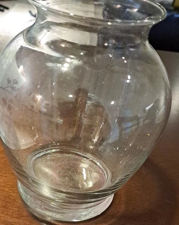 Clear Glass Vase