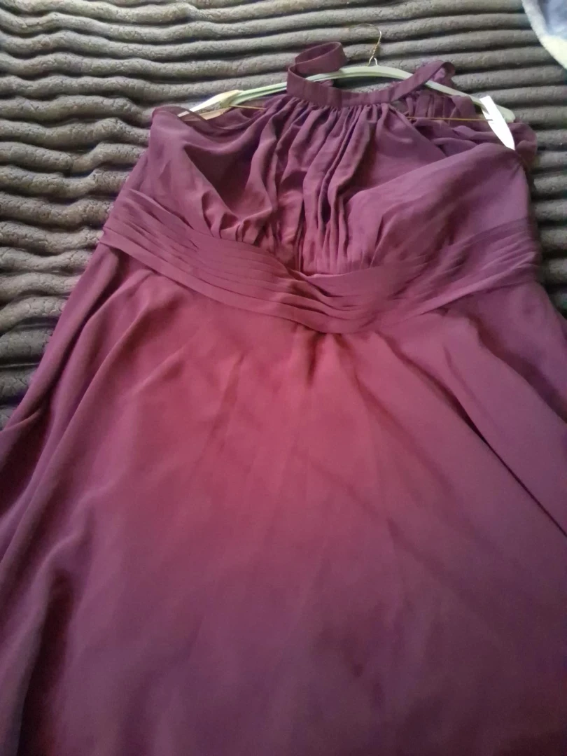 Purple Halter Neck Dress
