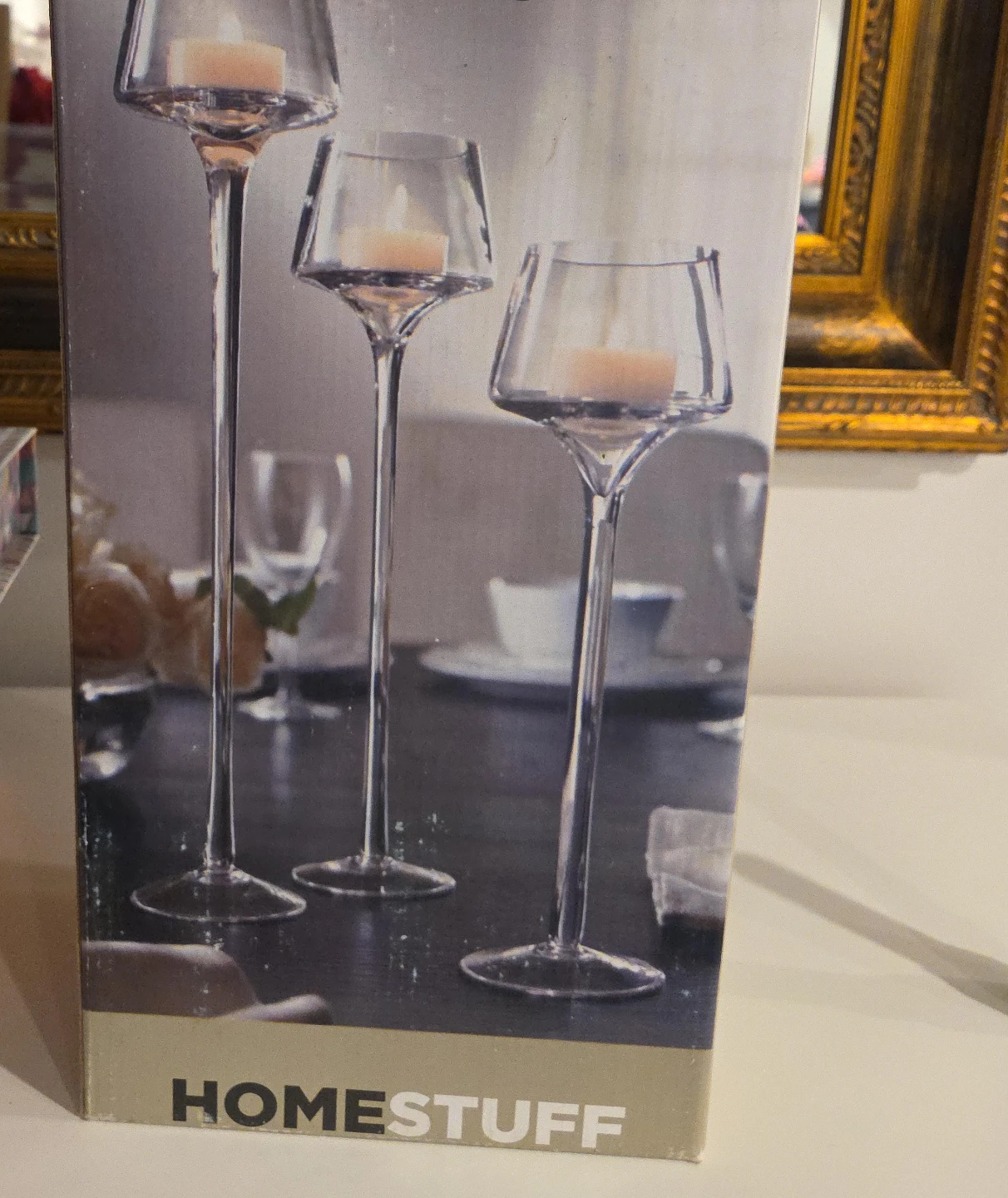 Homestuff Glass Tealight Holders - Set of 3