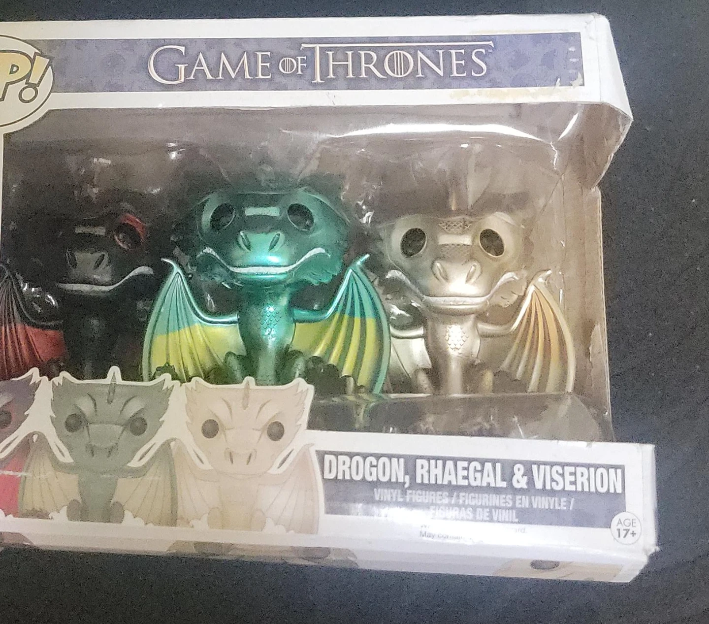 Funko Pop Game of Thrones Drogon, Rhaegel & Viserion