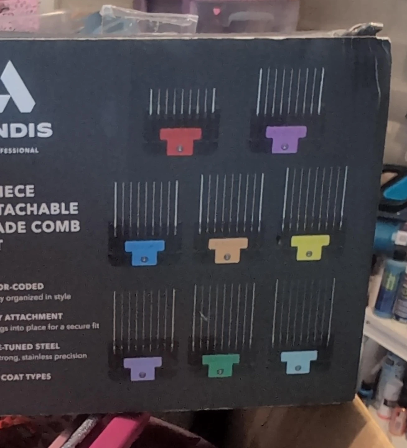 Andis 8 Piece Attachable Blade Comb Set