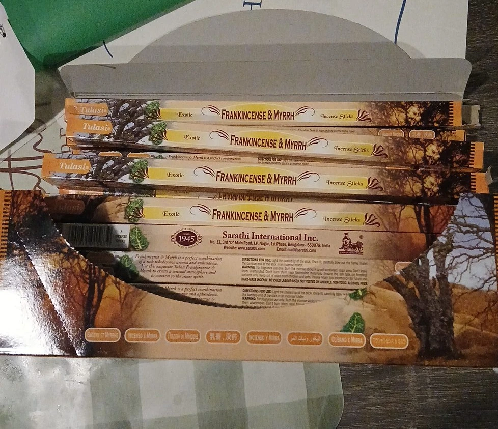 Sarathi International Inc. Frankincense & Myrrh Incense