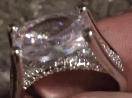 Sparkling Cocktail Rhinestone or Cubic Zirconia Ring