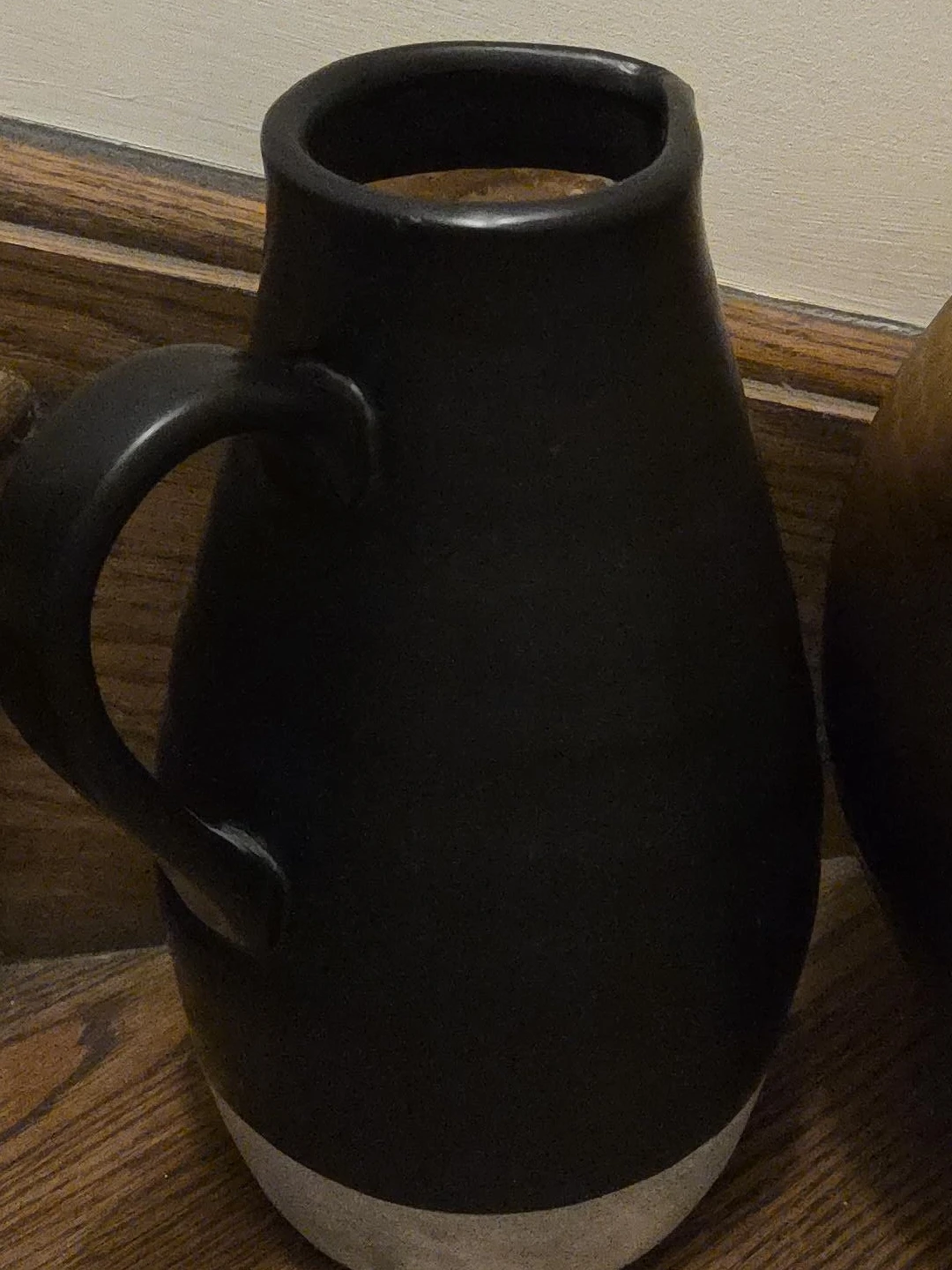 Black Ceramic Vase/Jar