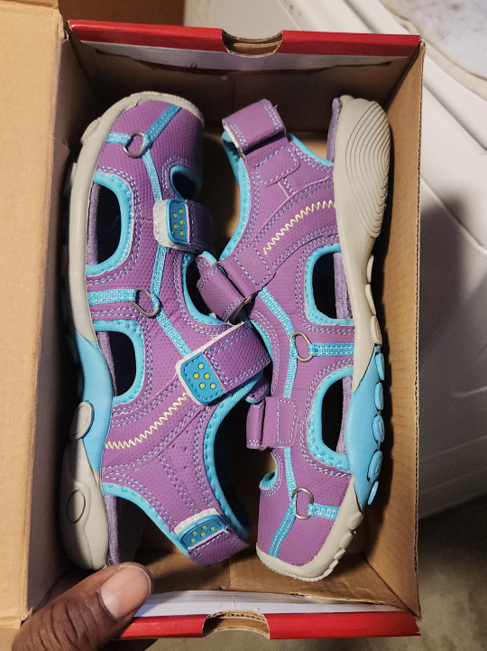 Kids Purple & Blue Sandals