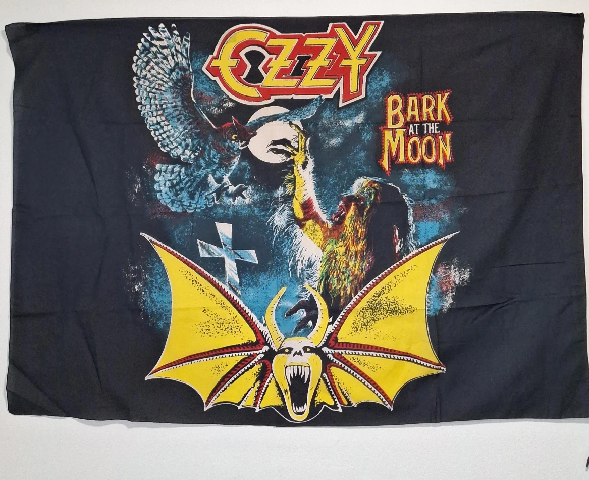 Ozzy Osbourne Bark at the Moon Flag