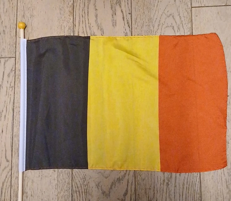 Belgium Flag on Pole