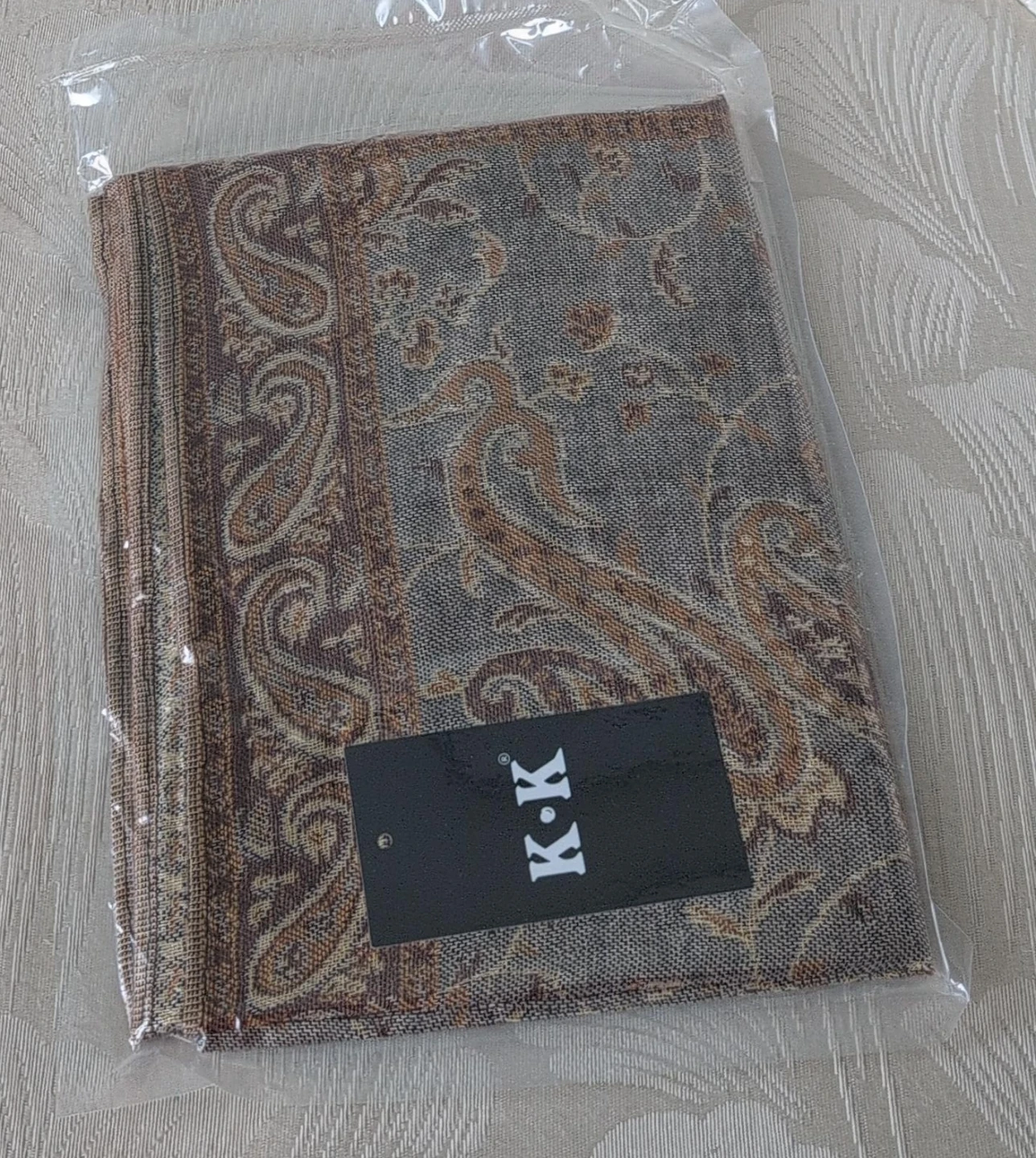 K.K. Scarf with Paisley Pattern